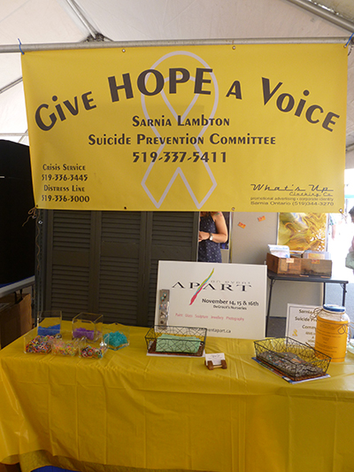 Give Hope A Voice ArtWalk Booth