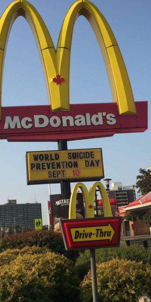 McDonalds Sarnia Lambton Suicide Prevention